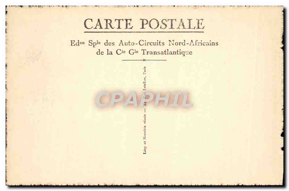CPA Meknes Cour De La Medersa Bou Anania — Rückseite