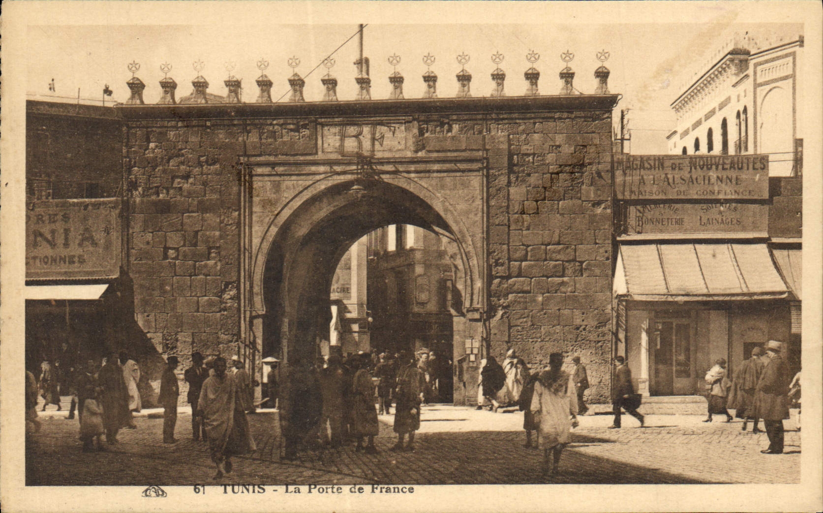 CPA Tunis La Porte De France