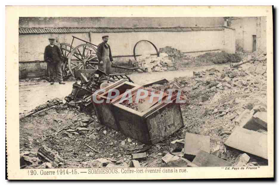 SOMMESOUS — Coiffe-fort éventré dans la rue — Ed. Pays de France, n°120