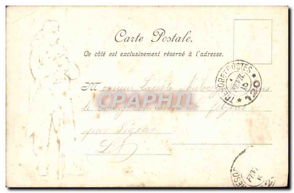 CPA Caserne Gouvion St Cyr Militaria  — Rückseite