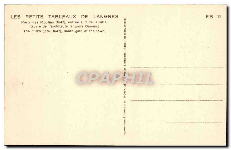 Langres — Porte des Moulins (1647), entrée sud de la ville — Mona — Reverso