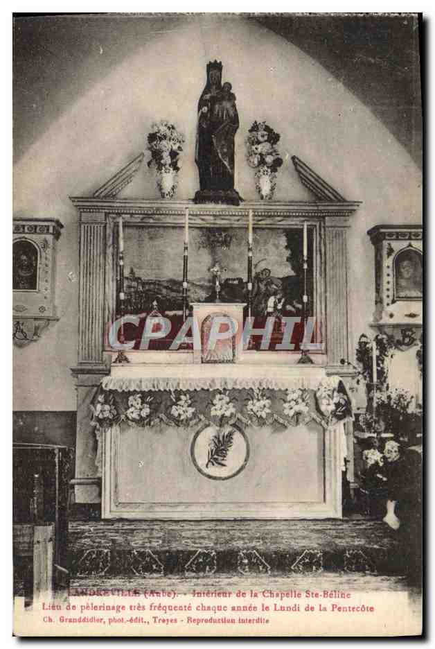 Lampy (Aube) — Intérieur de la Chapelle Ste-Béline — Ch. Granddidier, phot.-édit., Troyes