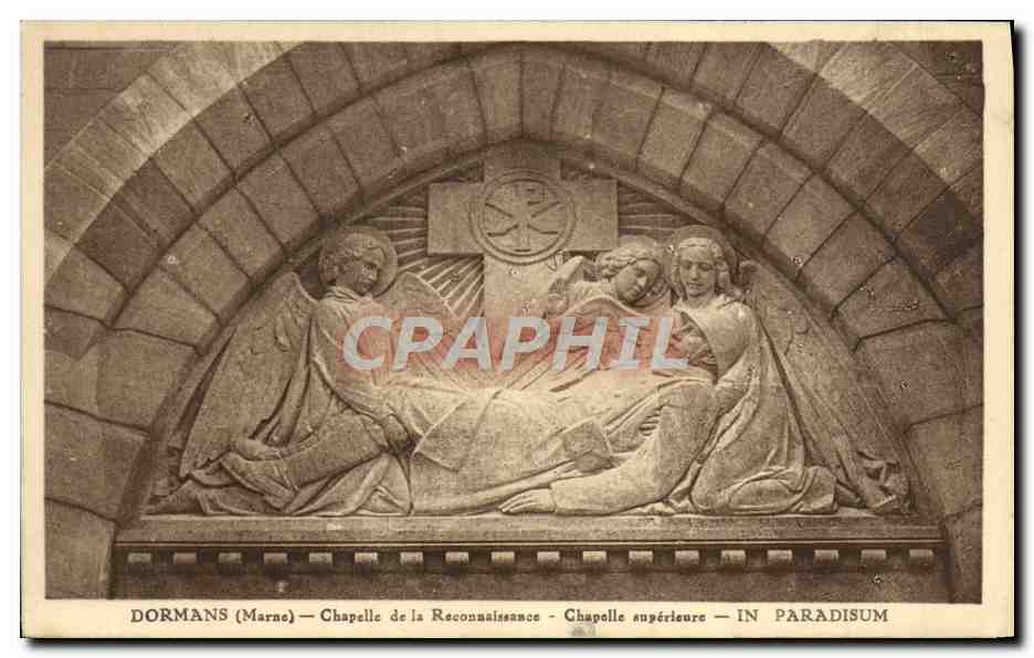 Dormans (Marne) — Chapelle de la Reconnaissance — Chapelle supérieure — IN PARADISUM