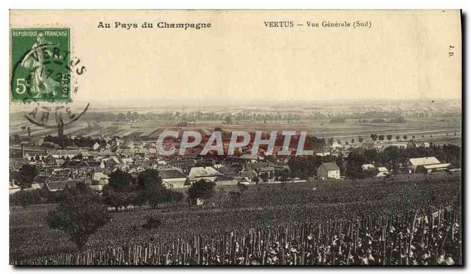 CPA Au Pays Du Champagne Vertus Vue Generale