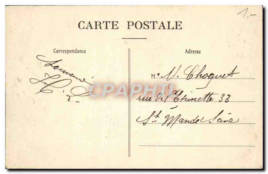 CPA Au Pays Du Champagne Vertus Vue Generale — Back