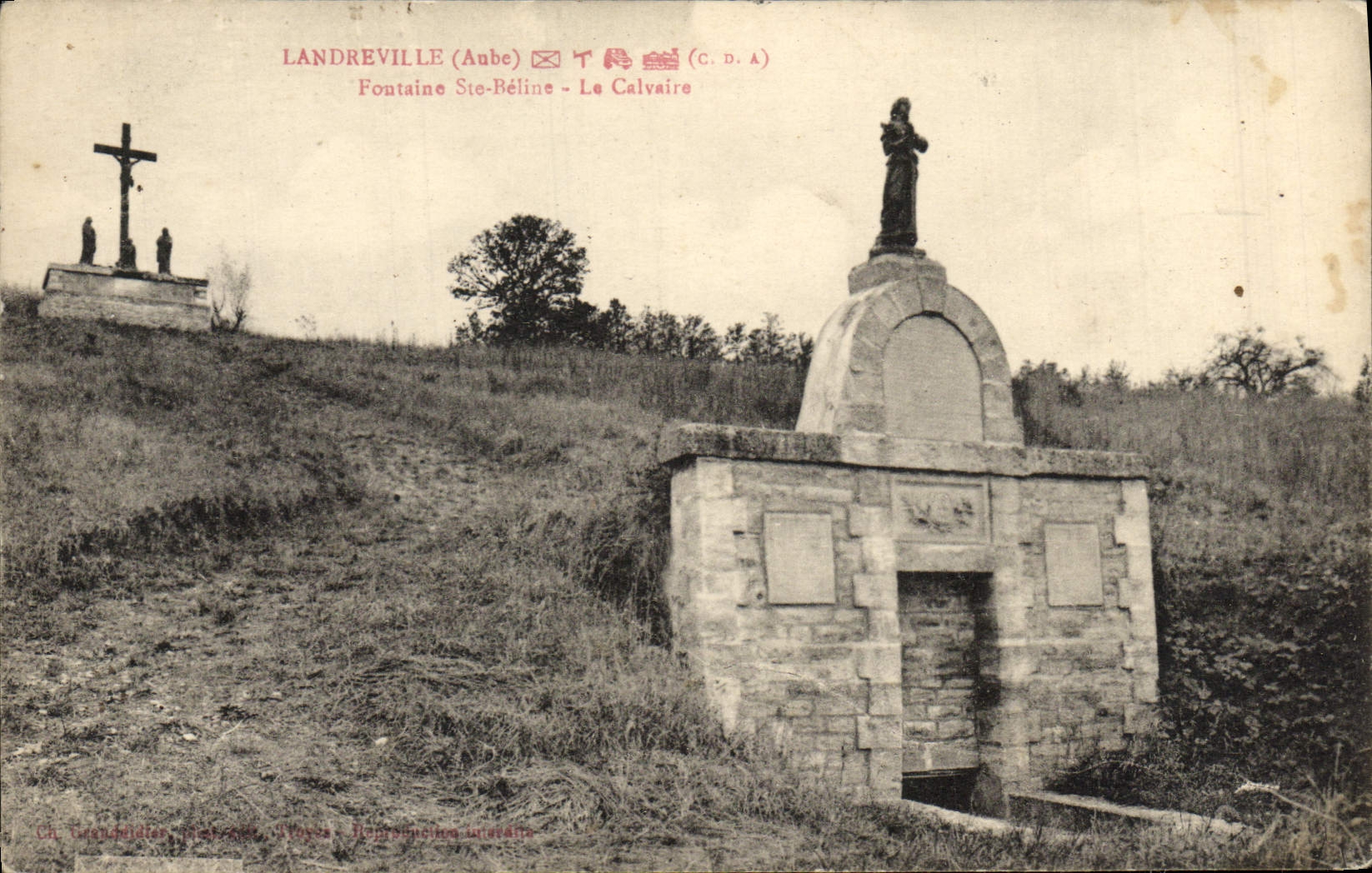 Landreville (Aube) — Fontaine Ste-Béline - Le Calvaire — C.D.A.