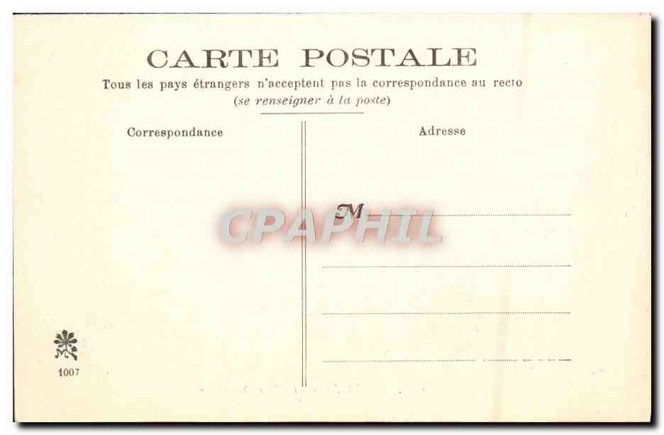 CPA Orleans La Place Dauphine Tramway — Verso