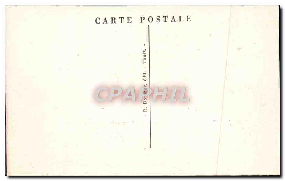 CPA Langeais Le Chateau  — Verso