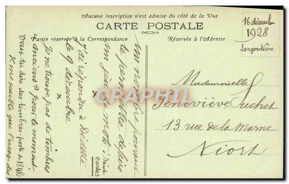 CPA Environs De Largentiere Falaise Et Grottes Sur La Riviere De Beaume — Rückseite