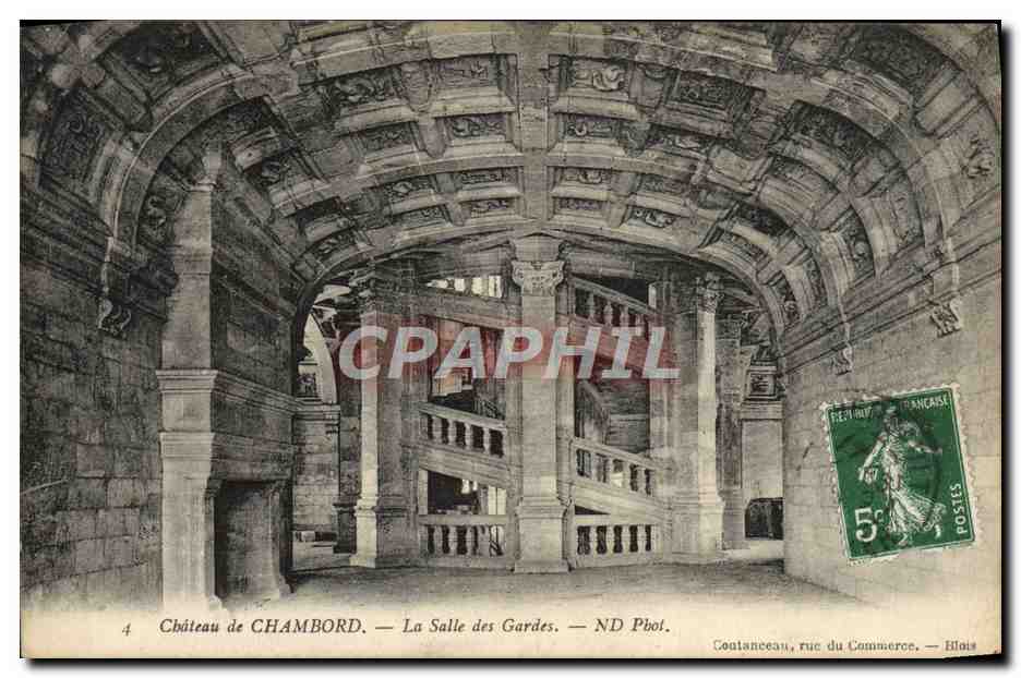 CPA Chateau De Chambord La Salle Des Gardes