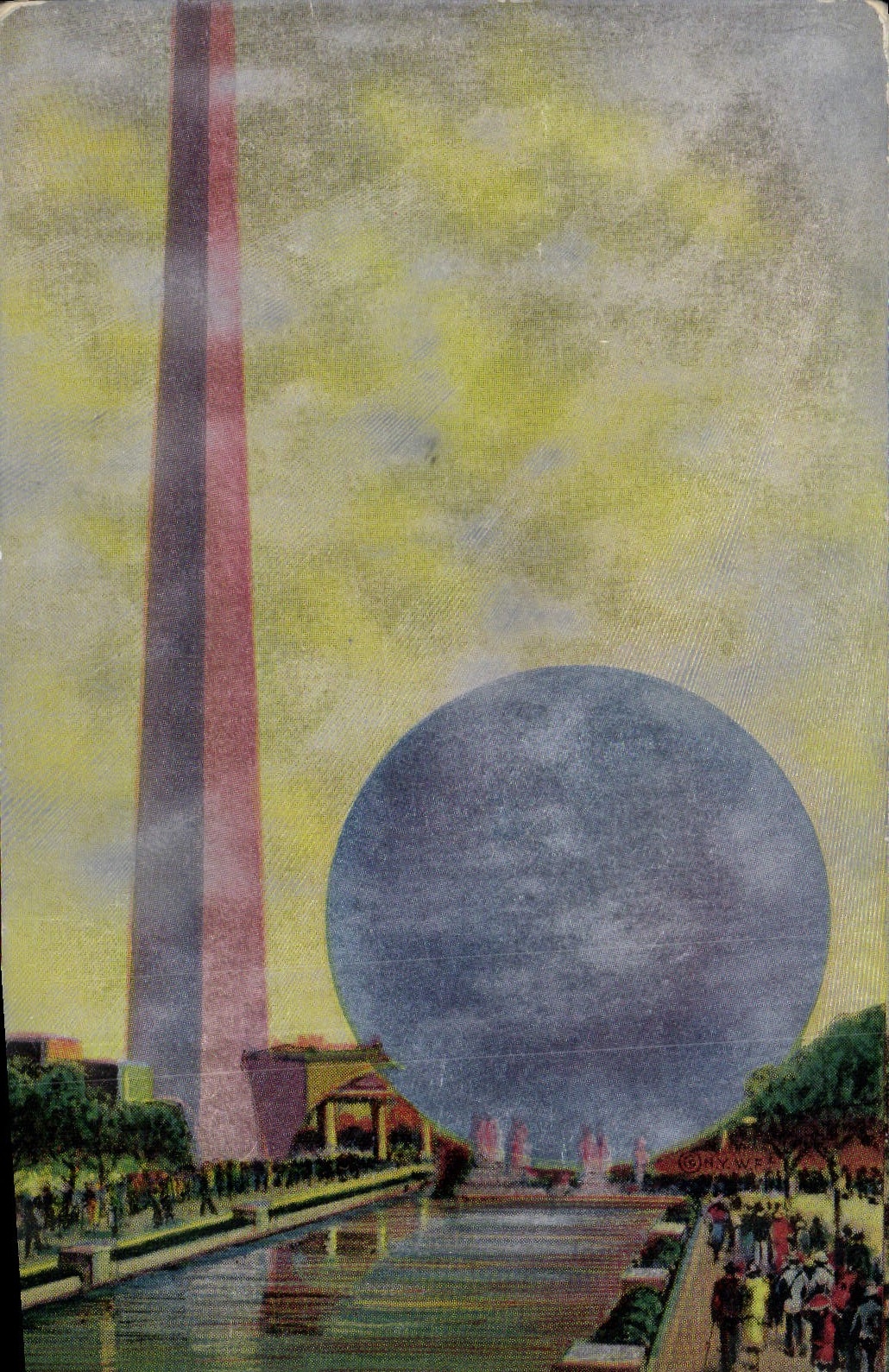 CPM New York World Fair 1940 Trylon and perisphere