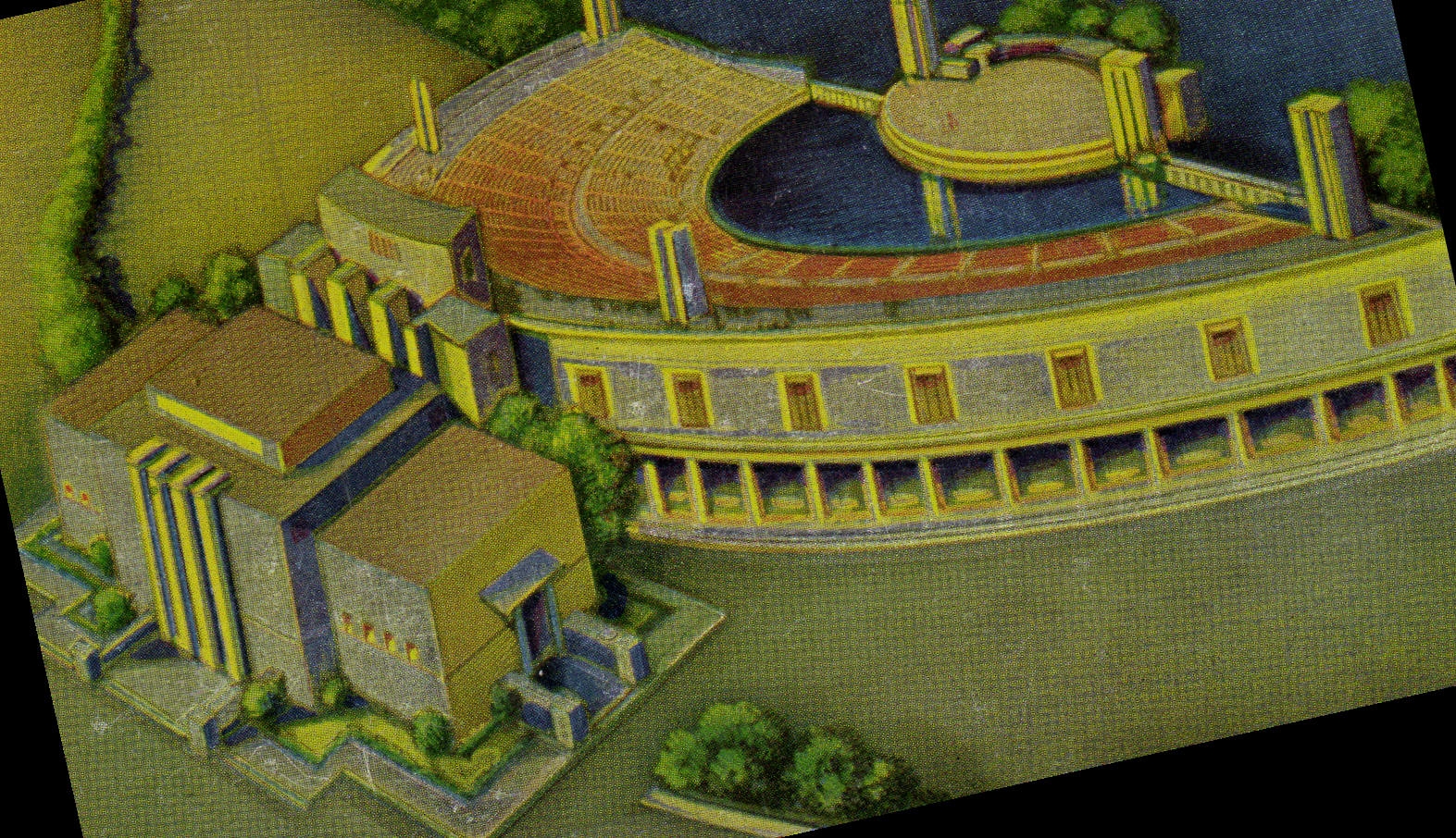 CPM New York World Fair 1940 N Y State Amphitheatre