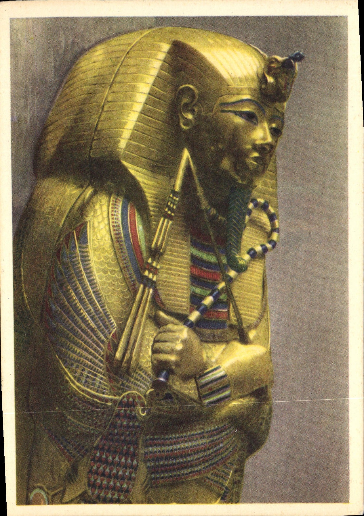 CPA Tut Ank Amen's Treasures The Innermcst Coffin Of Thick gold Egypte