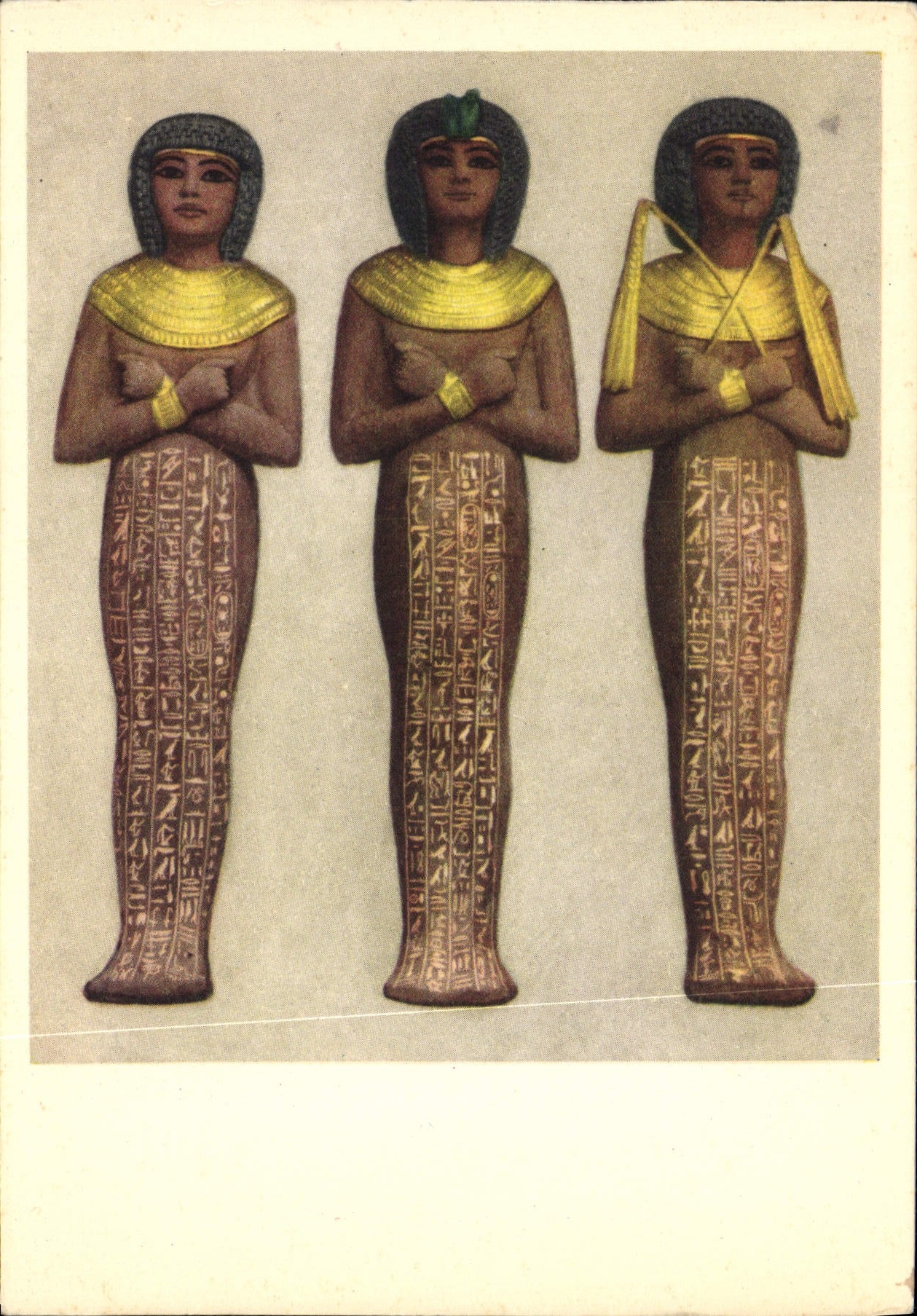 Statues funéraires royales de Toutankhamon — Égypte — éditeur Lohnett & Landrat, n°15