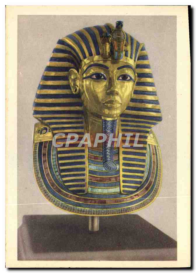 Masque funéraire de Toutânkhamon — Égypte — Éditeur Landtrock & Lehnert
