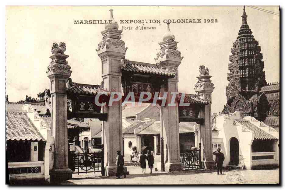 CPA Marseille Exposition Coloniale 1922 Porte d'Annam