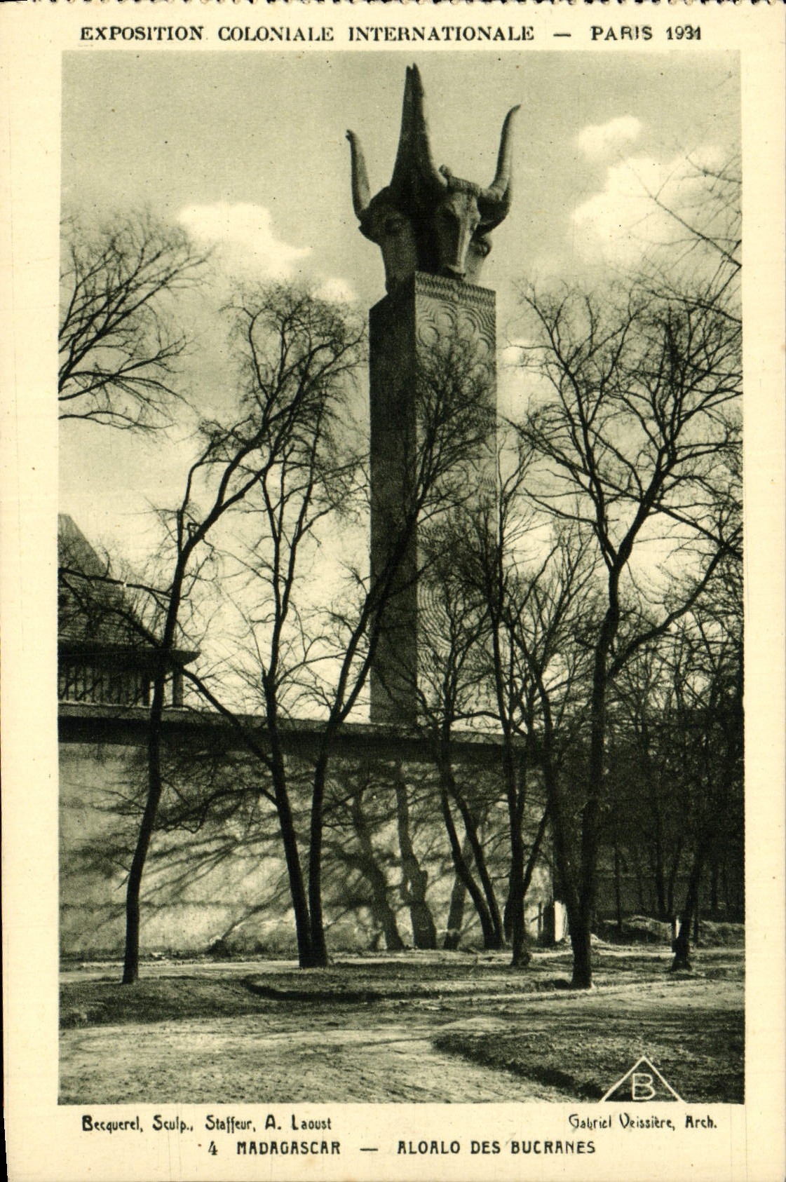 Aloalo der Bucranes — Internationale Kolonialausstellung — Paris 1931