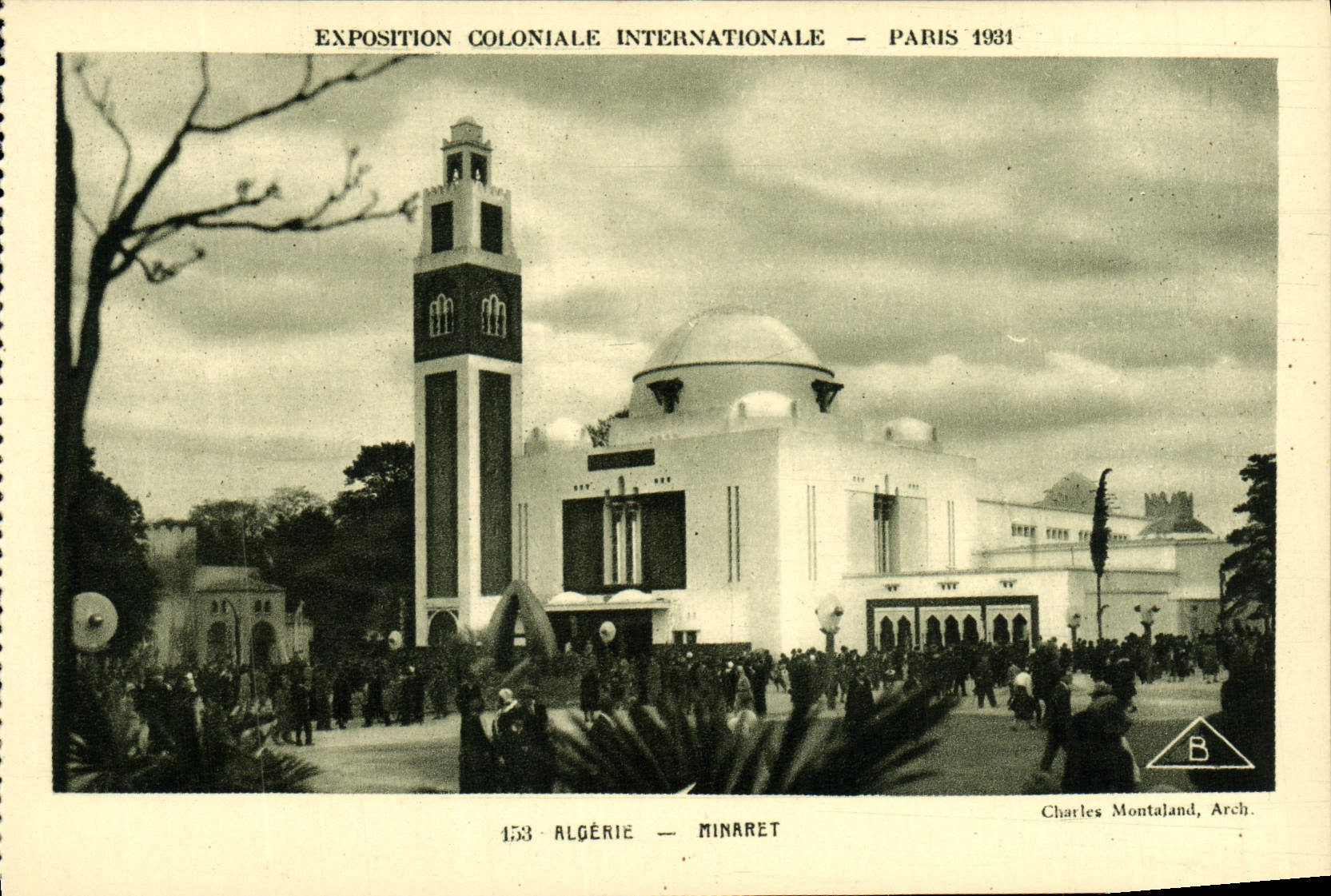 Algerien — Minaret — Internationale Kolonialausstellung — Paris 1934