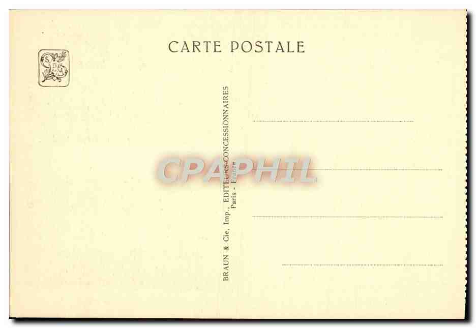 CPA Exposition Coloniale Internationale Paris 1931 Section des Etats Unis Mount Vernon Maison de George Washington — Rückseite