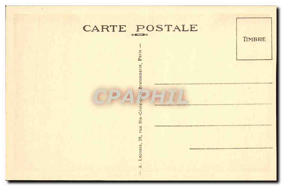 CPA Malmaison La Salle du Conseil — Rückseite
