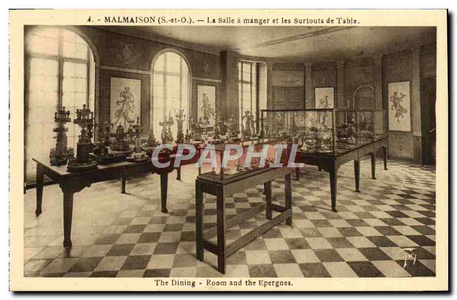 CPA Malmaison La Salle a manger et les surtouts de table 