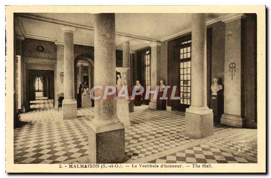 CPA Malmaison Le Vestibule d'Honneur