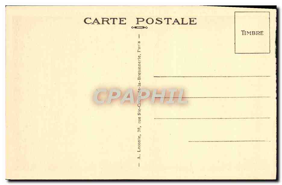 CPA Malmaison Le Vestibule d'Honneur — Rückseite