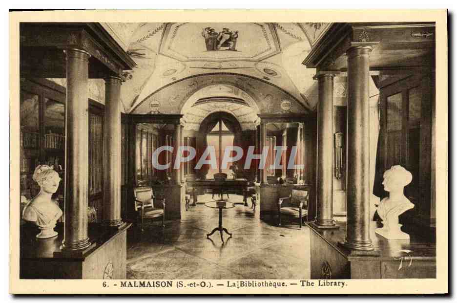 CPA Malmaison La bibliotheque