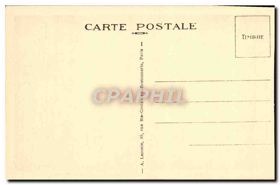 CPA Malmaison Le Salon de Reception — Rückseite