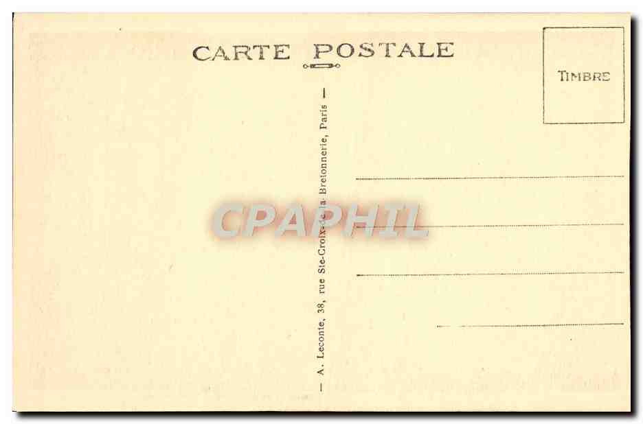 CPA Malmaison Le Salon de Musique — Rückseite