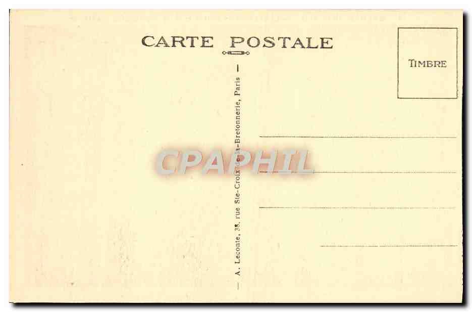 CPA Malmaison Le Boudoir  — Rückseite