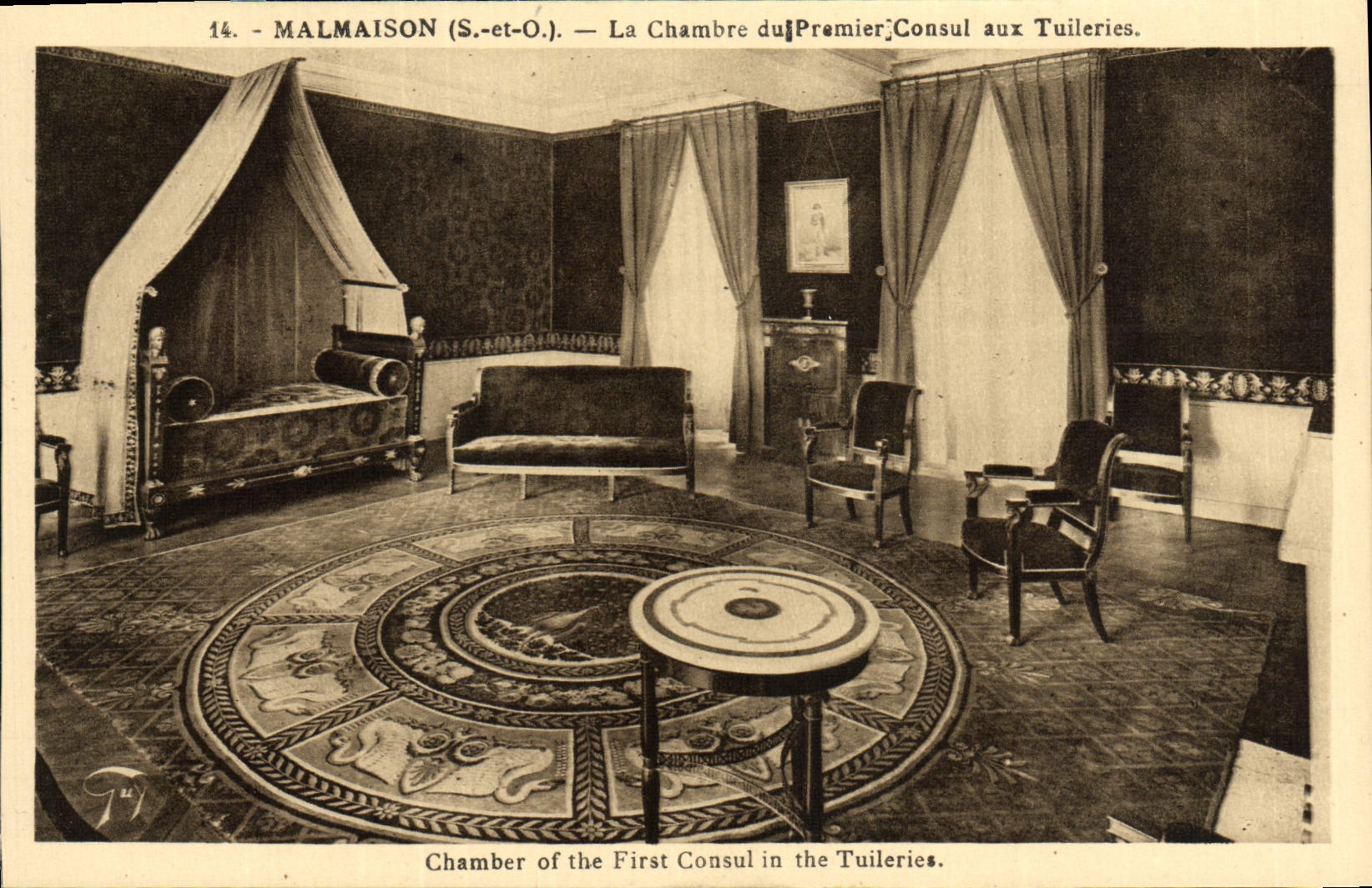 CPA Malmaison La Chambre de Premier Consul aux Tuileries