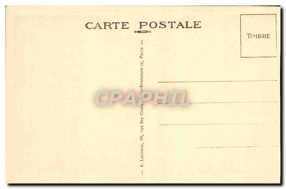 CPA Malmaison La Chambre de Premier Consul aux Tuileries — Rückseite