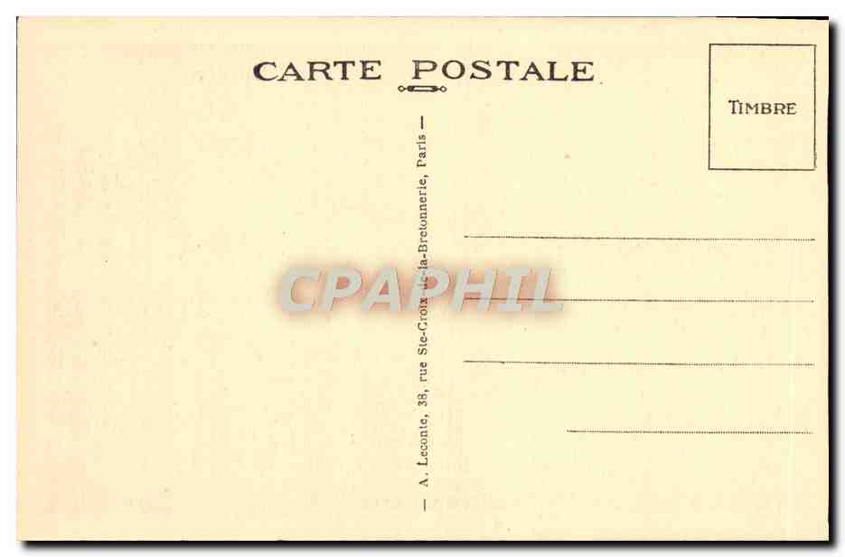 CPA Malmaison Le cabinet de travail du premier Consul Napoleon — Rückseite