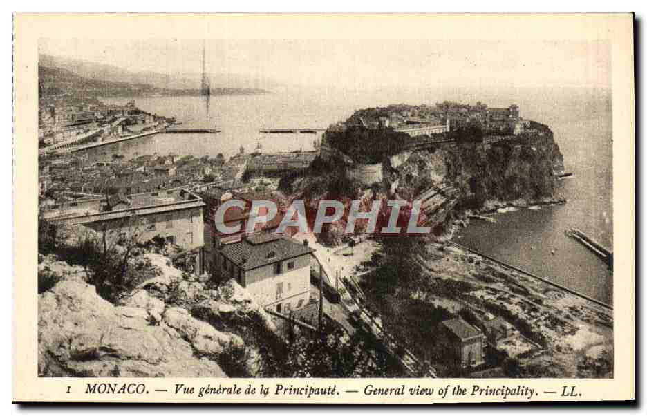 CPA Monaco Vue Generale de la Principaute 