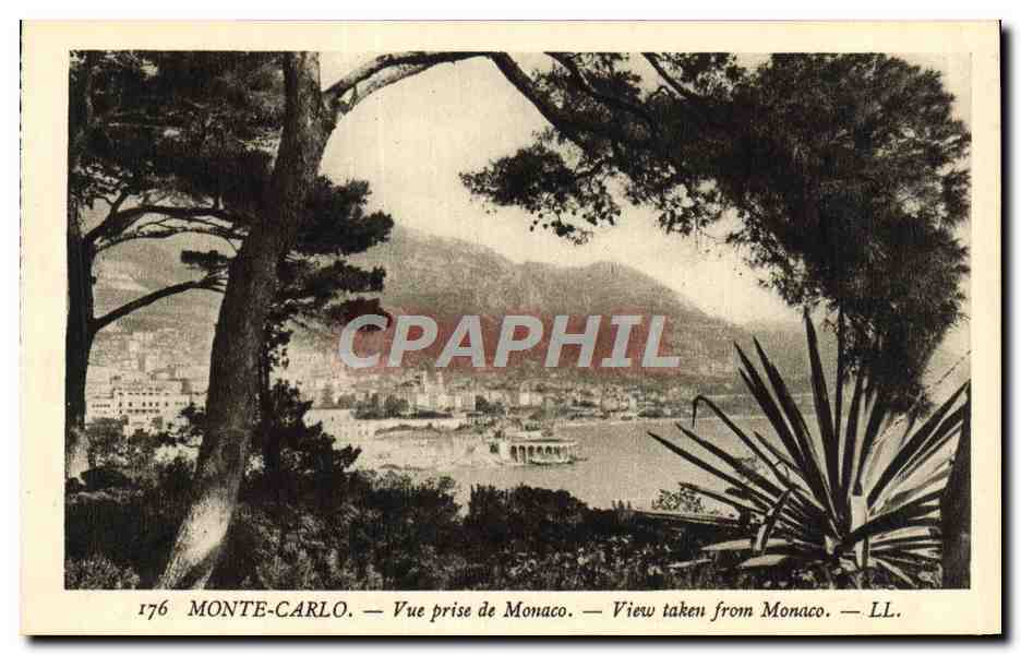 CPA Monte Carlo Vue Prise de Monaco