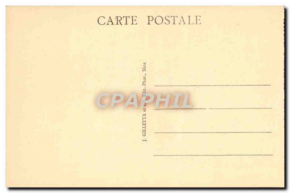 CPA Peira Cava Environs de Nice et la chaine des Alpes Ski — Rückseite