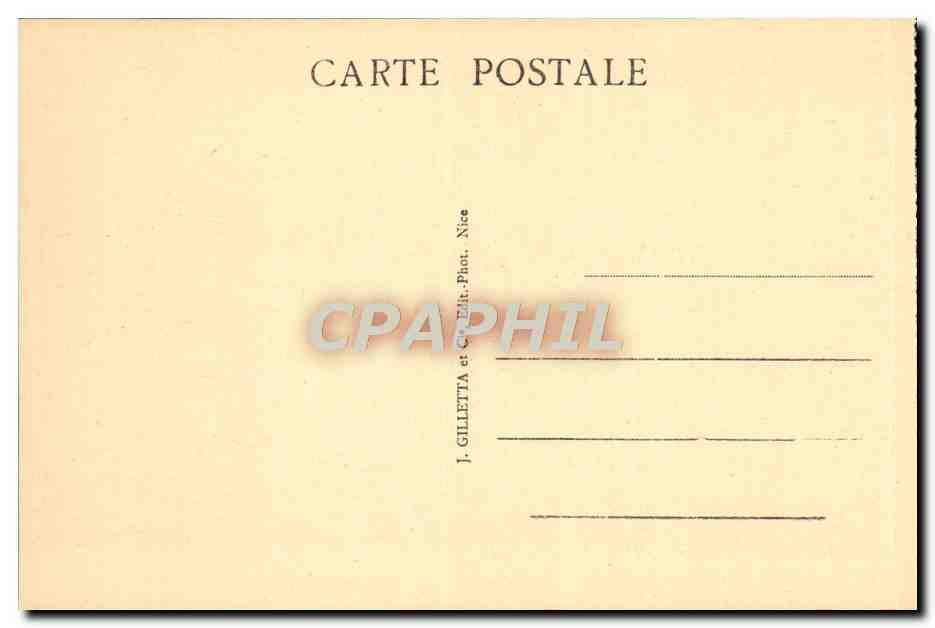 CPA Peira Cava Environs de Nice Avenue sous bois — Rückseite