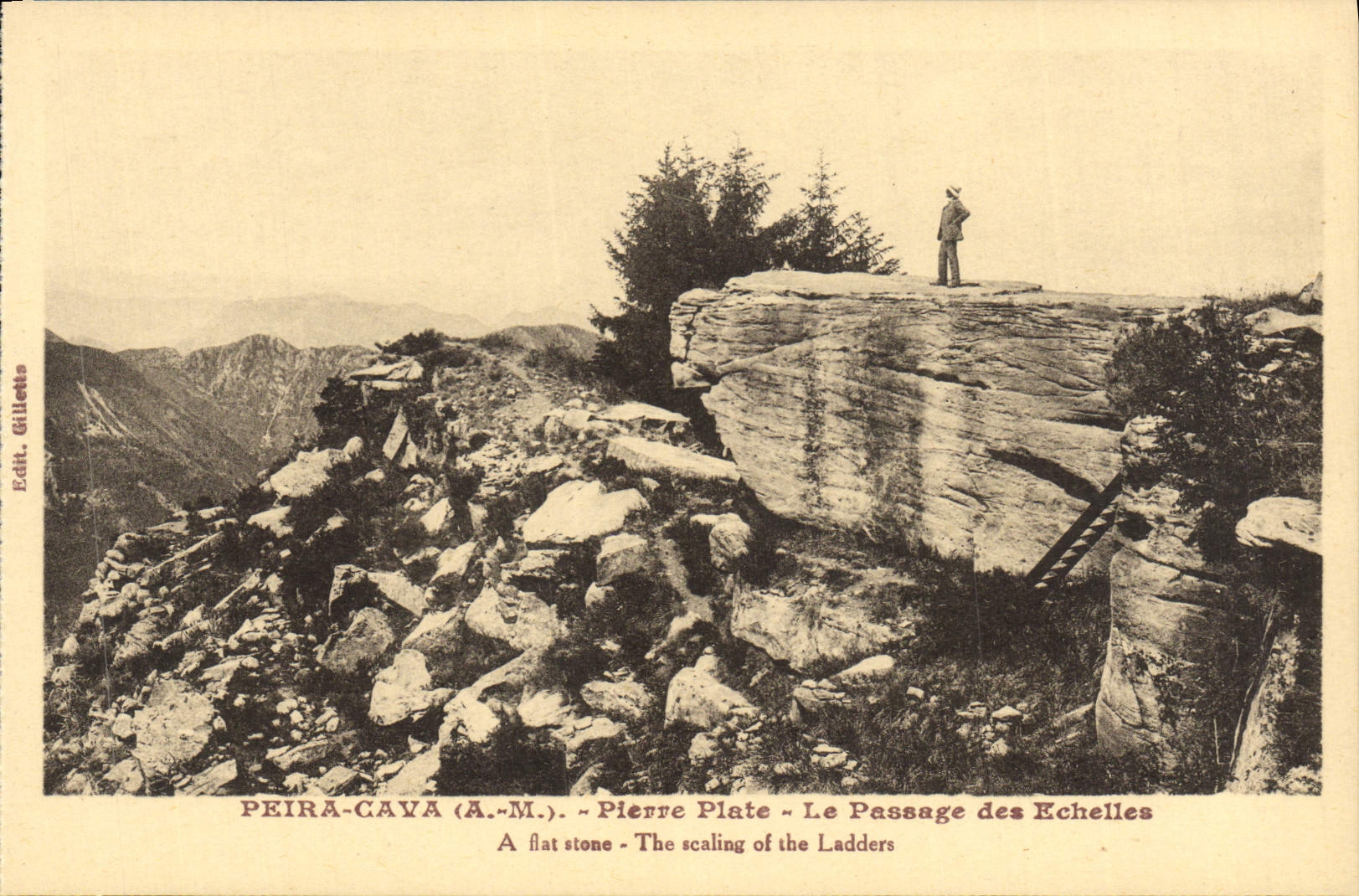 CPA Peira Cava Vue Generale Station estivale Le passage des Echelles