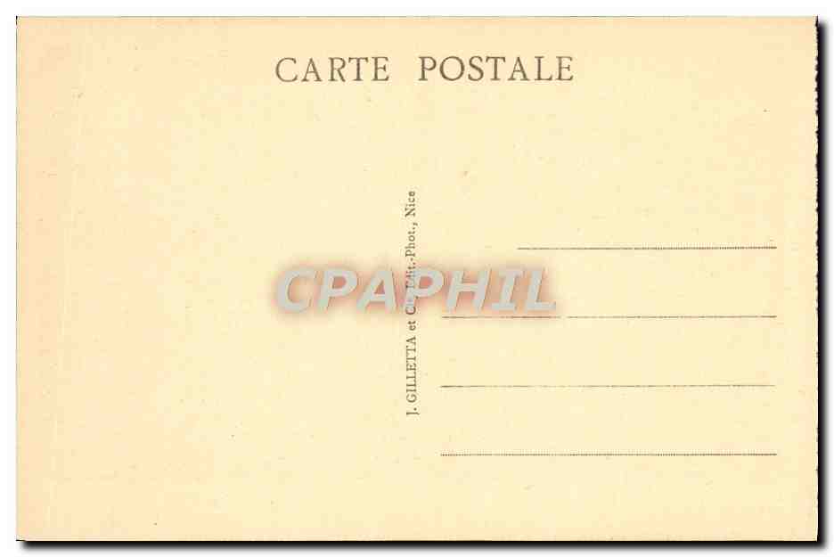 CPA L'Escarene Le Viaduc et la Gare Nice Coni — Rückseite