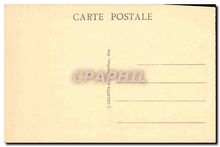 CPA Drap Environs de Nice  — Rückseite