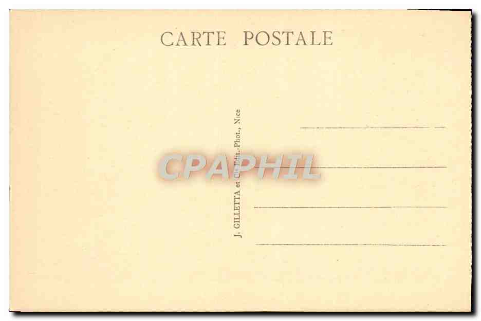 CPA Peira Cava Chaine des Alpes Trace de L'Ecursion  — Rückseite