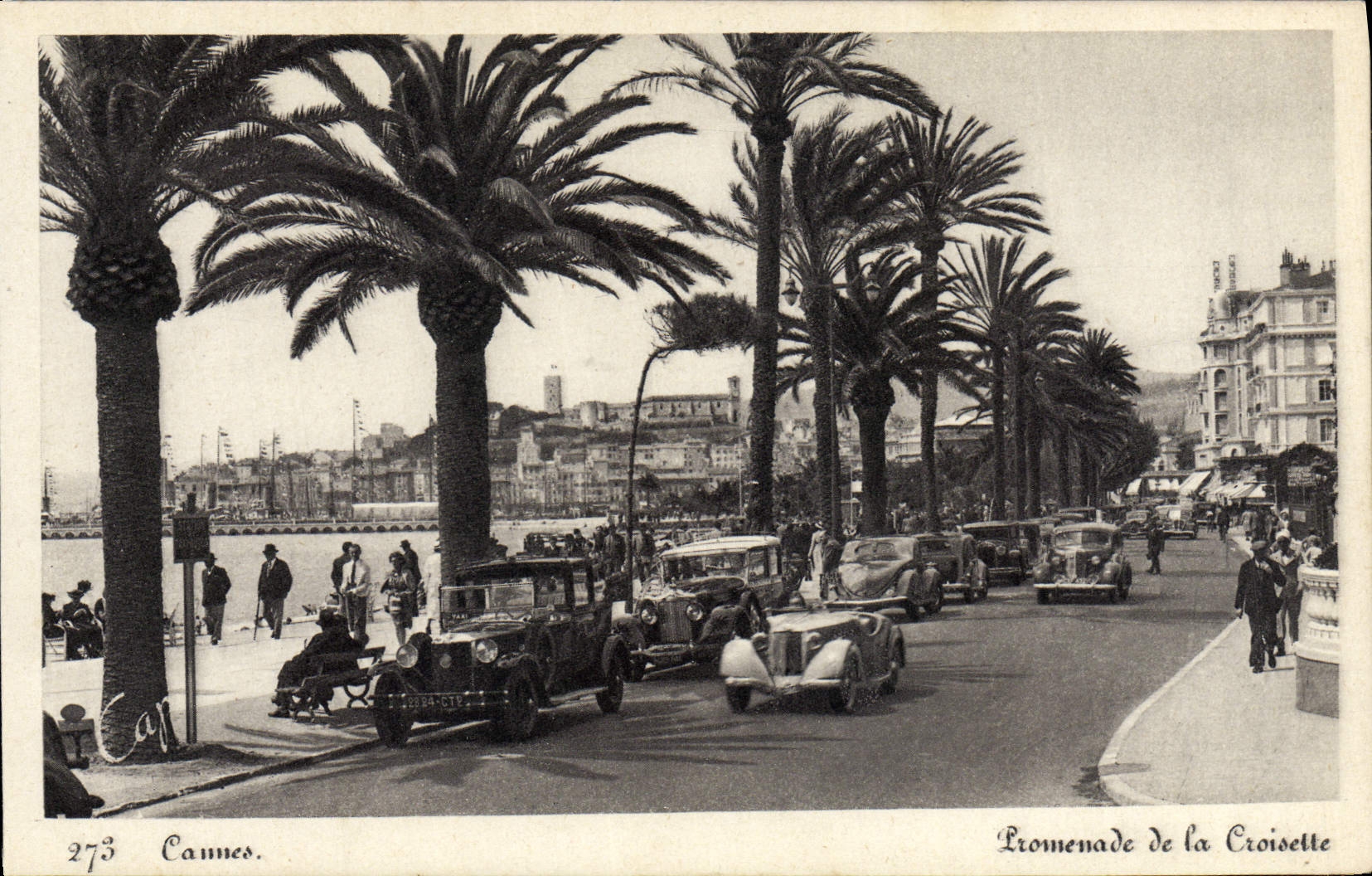 CPA Cannes Promenade de la Croisette Automobiles