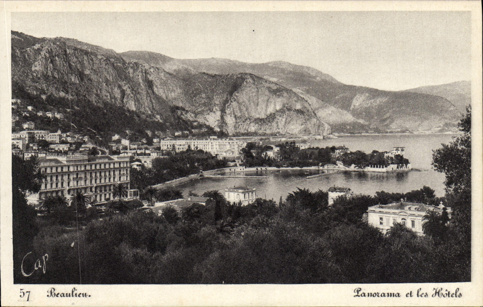 CPA Beaulieu Panorama et Les Hotels