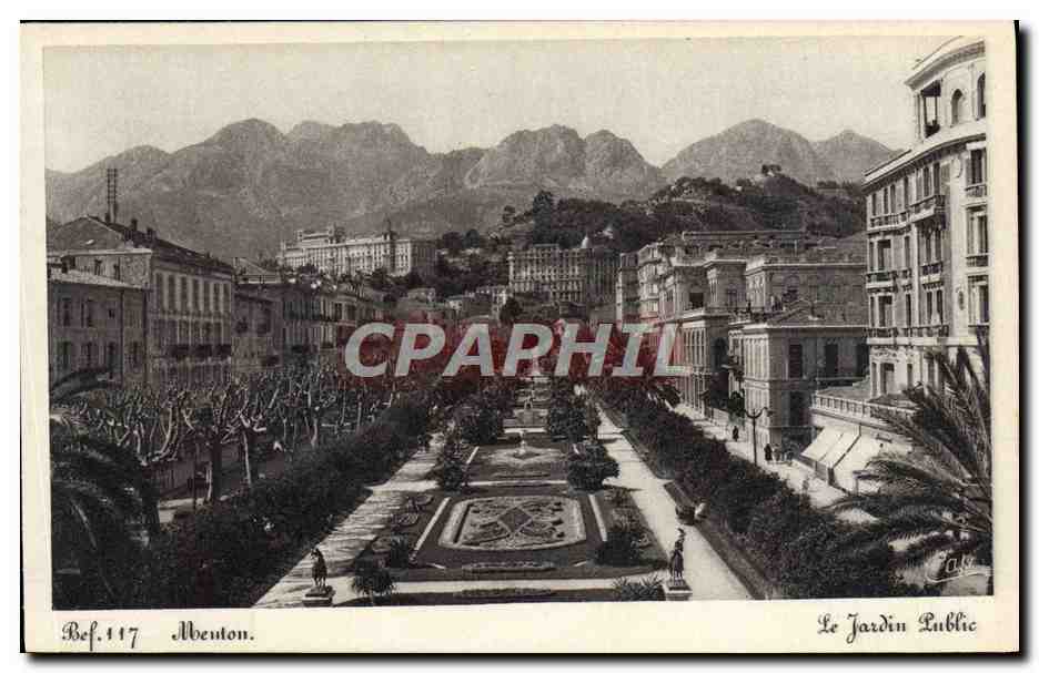 CPA Meuton Le Jardin Public