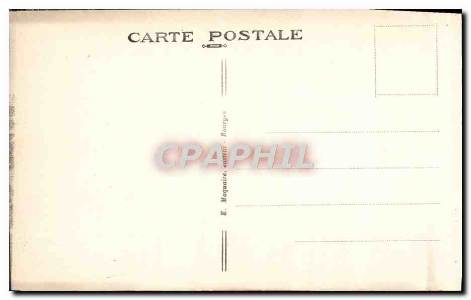 CPA Bourges Vue Prise du Palais Jacques Coeur — Verso