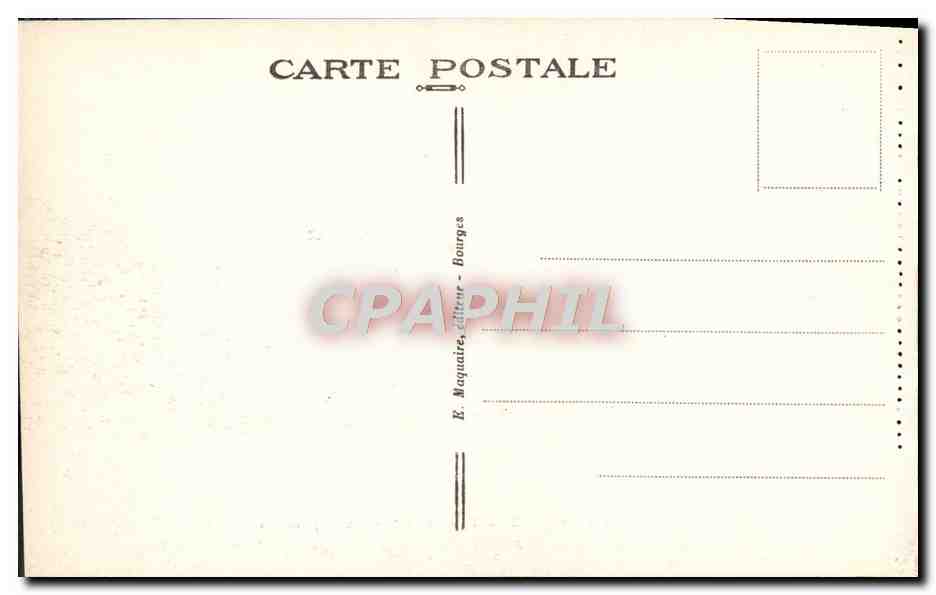 CPA Bourges La Cathedrale Les Cinq Portails — Rückseite