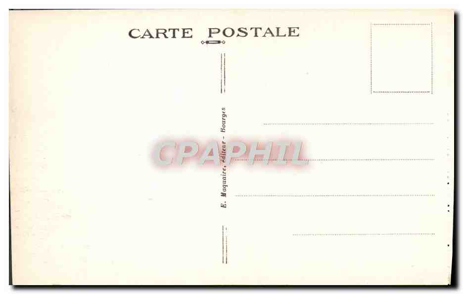 Bourges - Jardin de l'Hôtel de Ville - La Grande Allée — E. Magnatire, éditeur Bourges, n° 424 — Reverso