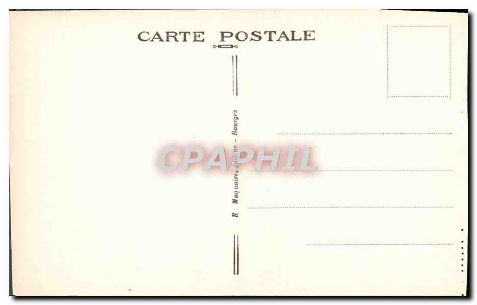 CPA Bourges Hotel Lallemant La Tourelle et Porte D'Entree — Rückseite