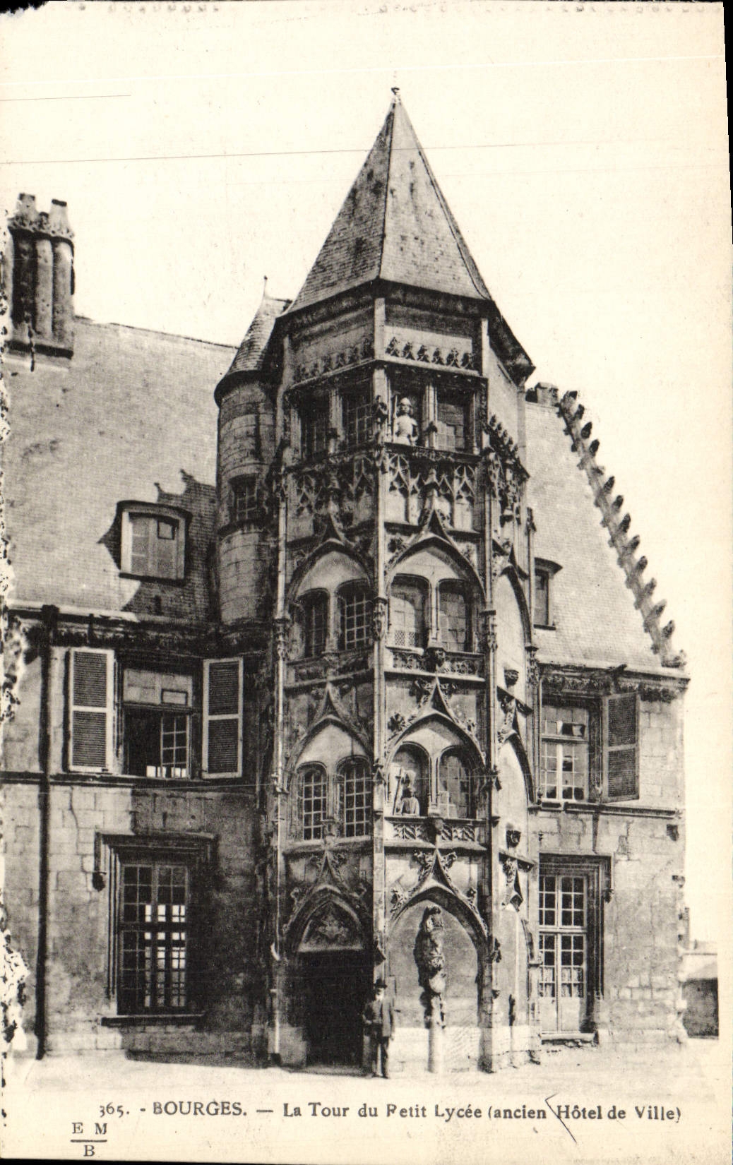 CPA Bourges La Tour Du Petit Lycee Ancien hotel de ville